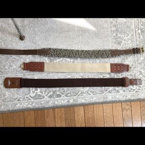 Lot of small belts. Anthropologie.